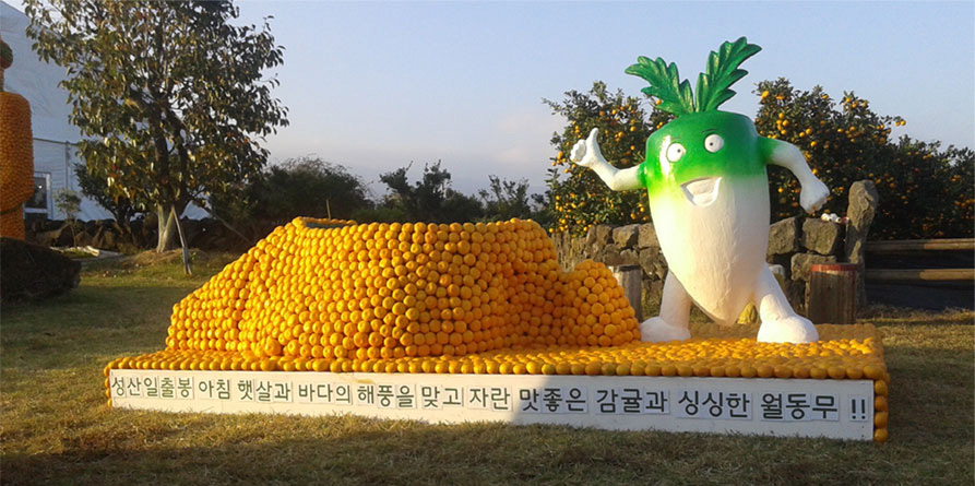 제주국제감귤박람회(성산일출봉,무우캐릭터제작-성산농협)